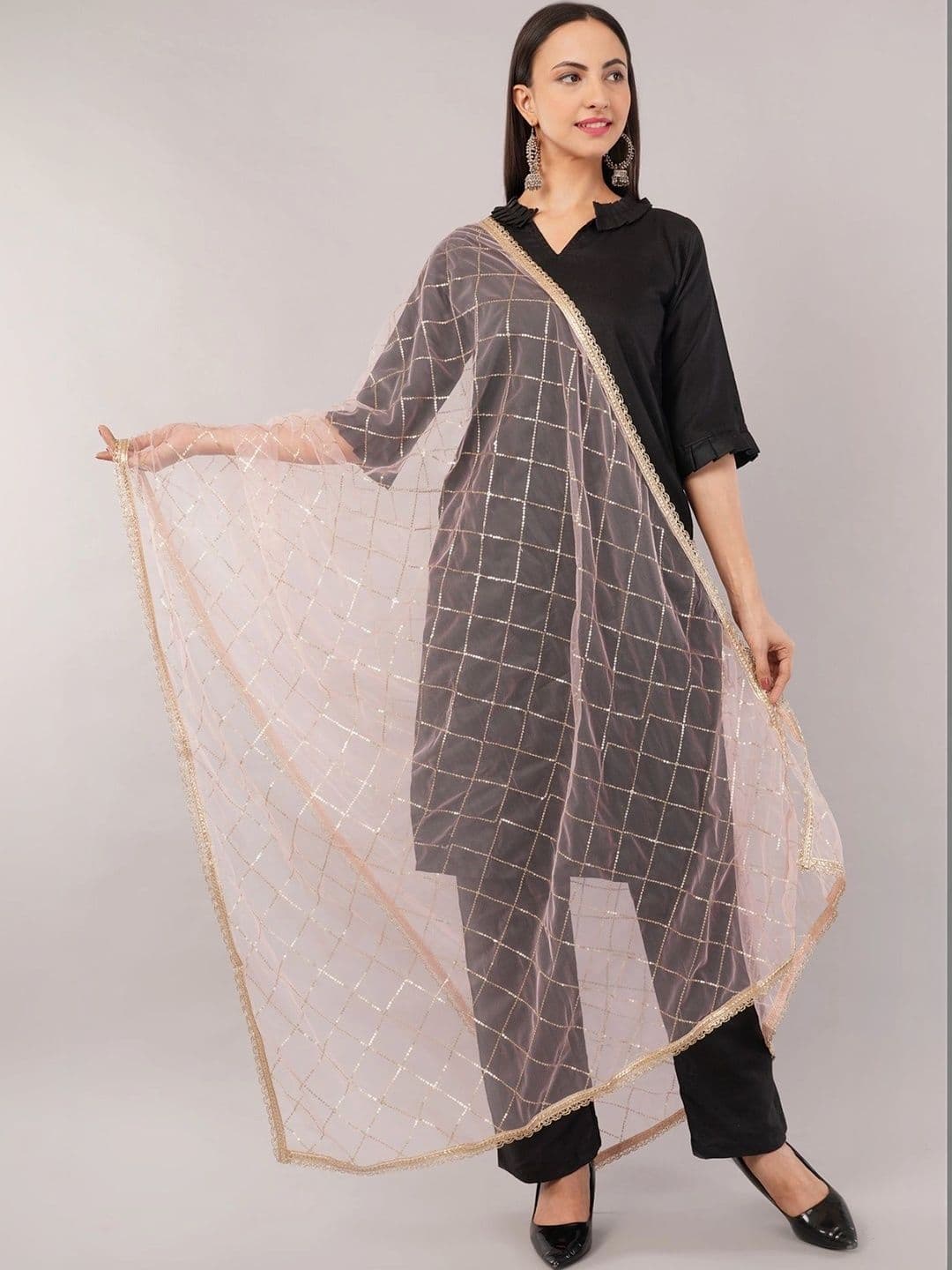 IVAARA Embroidered Dupatta with Zari - view 1