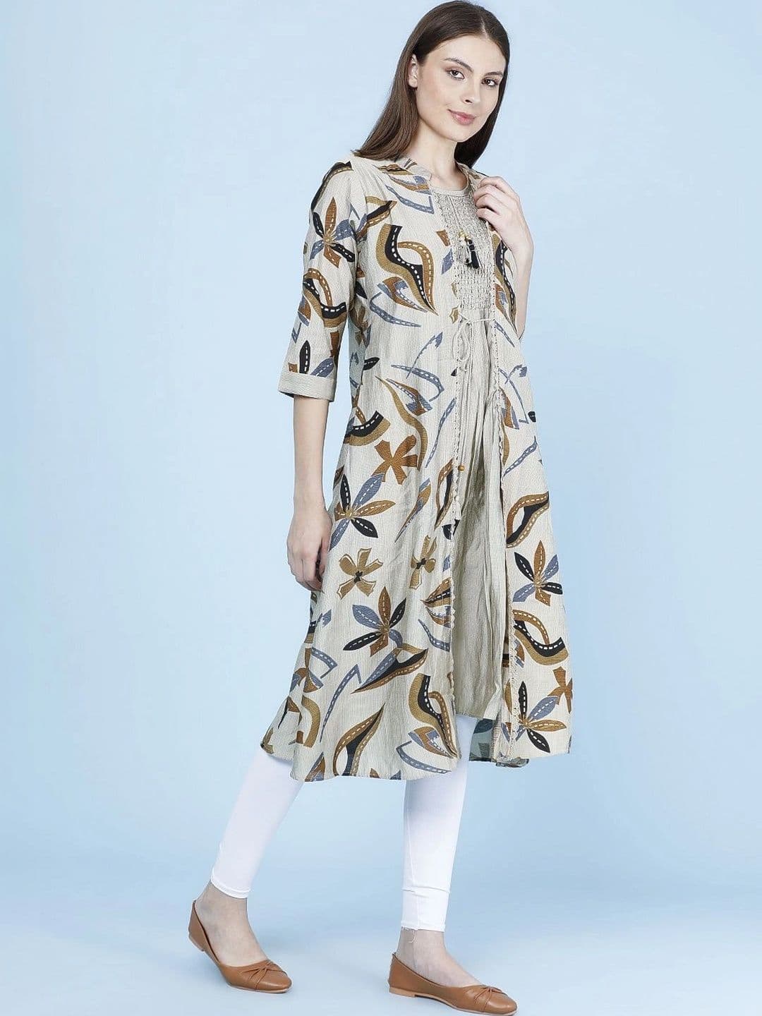 LIMEROAD Women Printed Kurta thumbnail 3