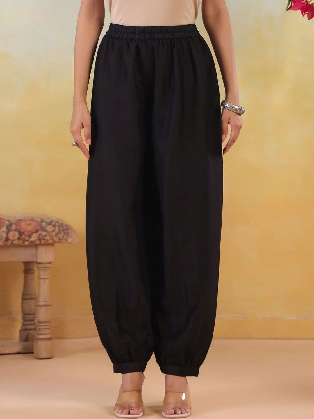 JAIPUR KURTI LUXE Women Knitted Ethnic Palazzos - view 1