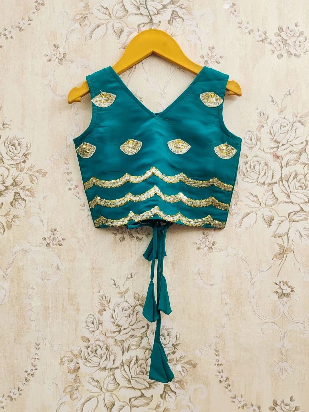 KALINI Girls Embellished Sequinned Ready to Wear Lehenga & thumbnail 5