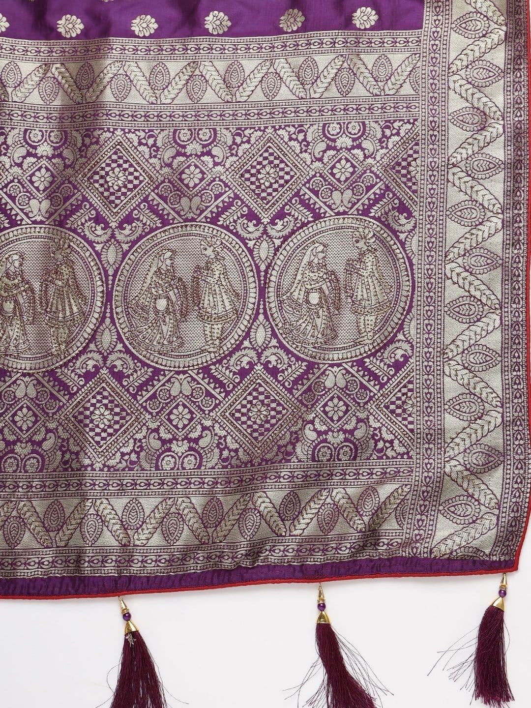 KALINI Woven Design Zari Art Silk Banarasi Saree thumbnail 3