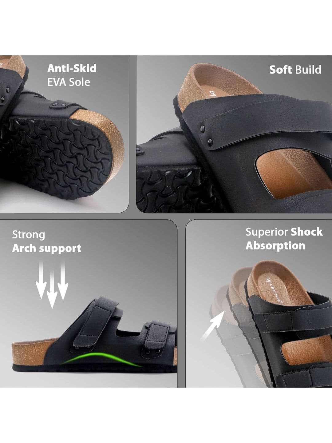 MILESTOE Men PU Comfort Sandals thumbnail 4