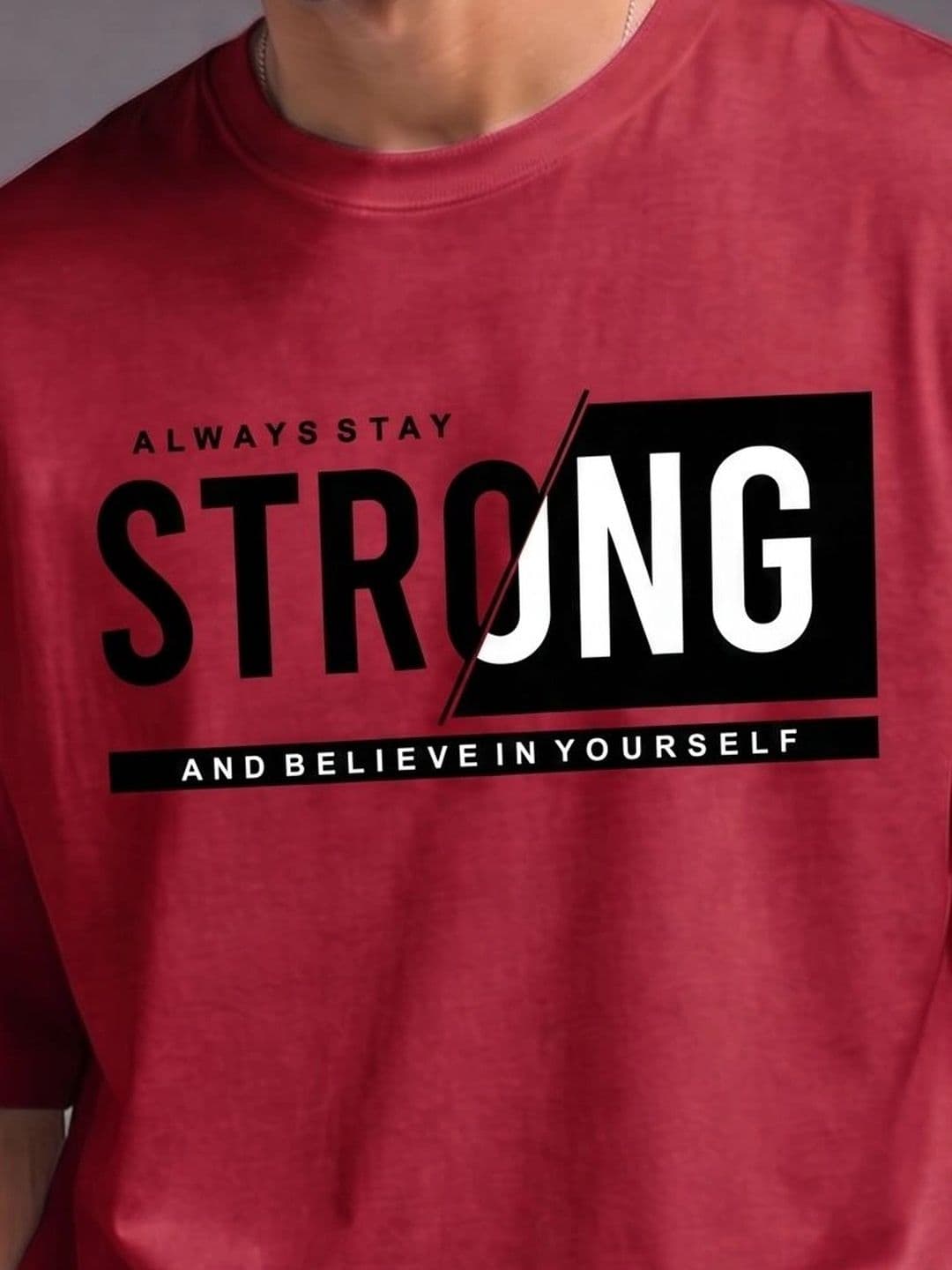 Mast & Harbour Men Typography Printed T-shirt thumbnail 2