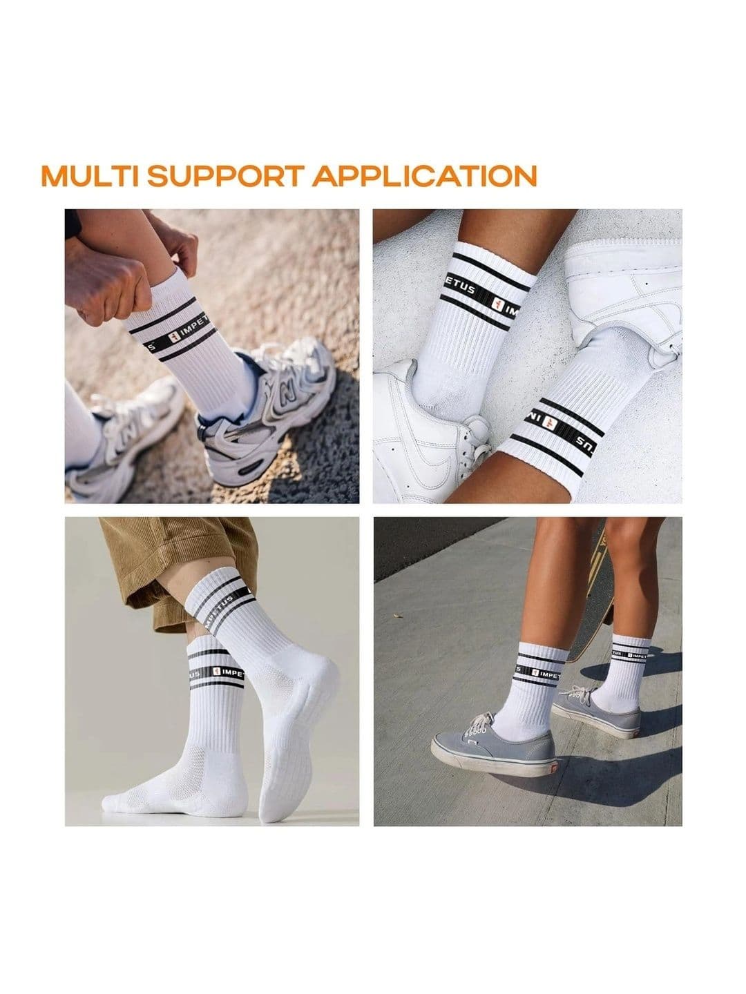 IMPETUS Men Pack of 3 Striped Calf Length Socks thumbnail 3
