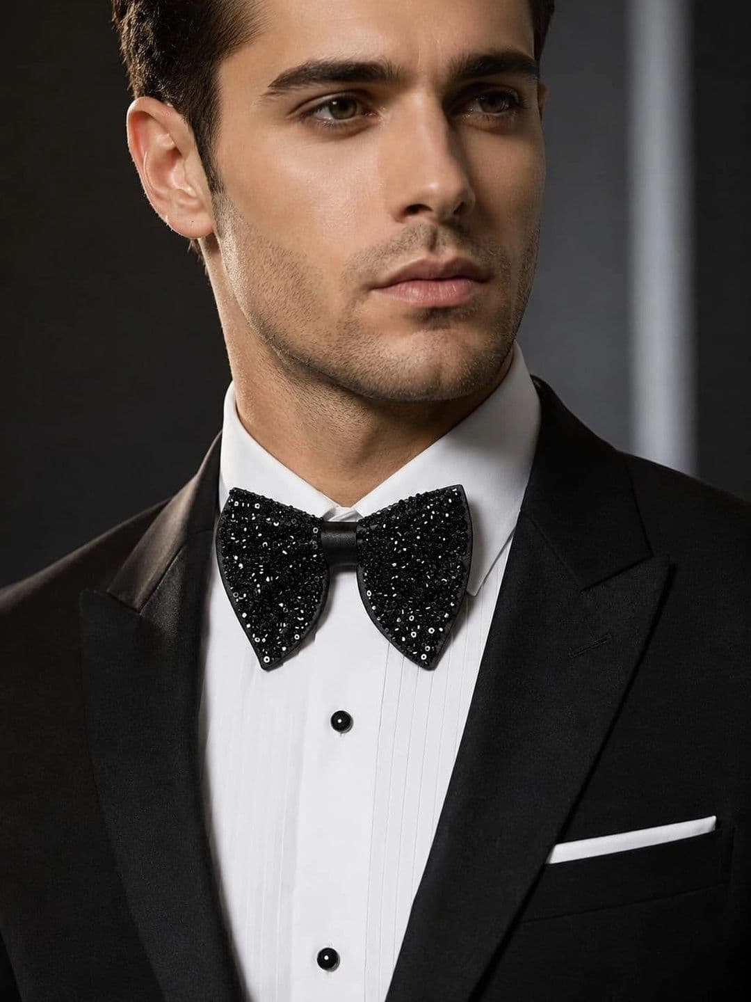 AACHINO Men Woven Design Bow Tie thumbnail 2