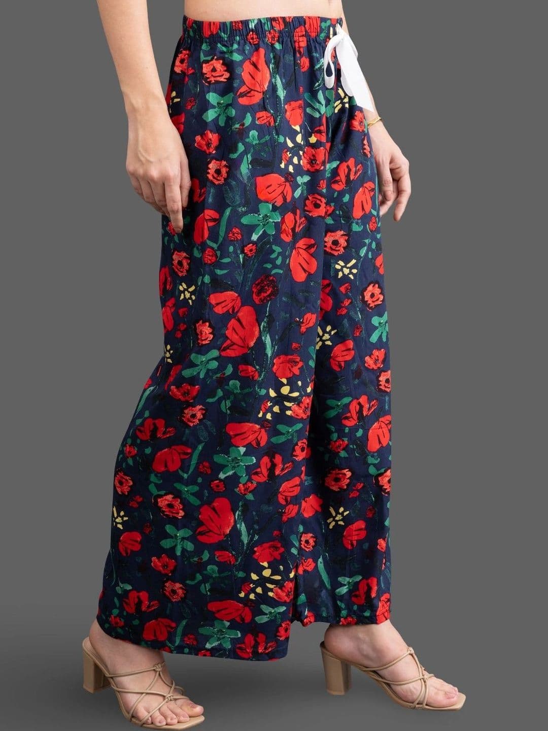 Moda Rapido X Gracit Women Floral Printed Ethnic Palazzos thumbnail 4