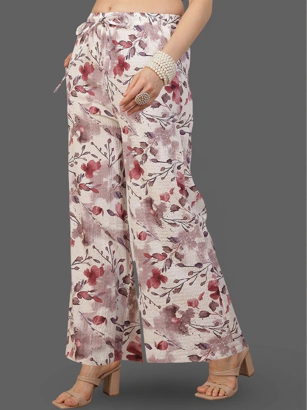 Moda Rapido X Gracit Women Floral Printed Palazzos thumbnail 5