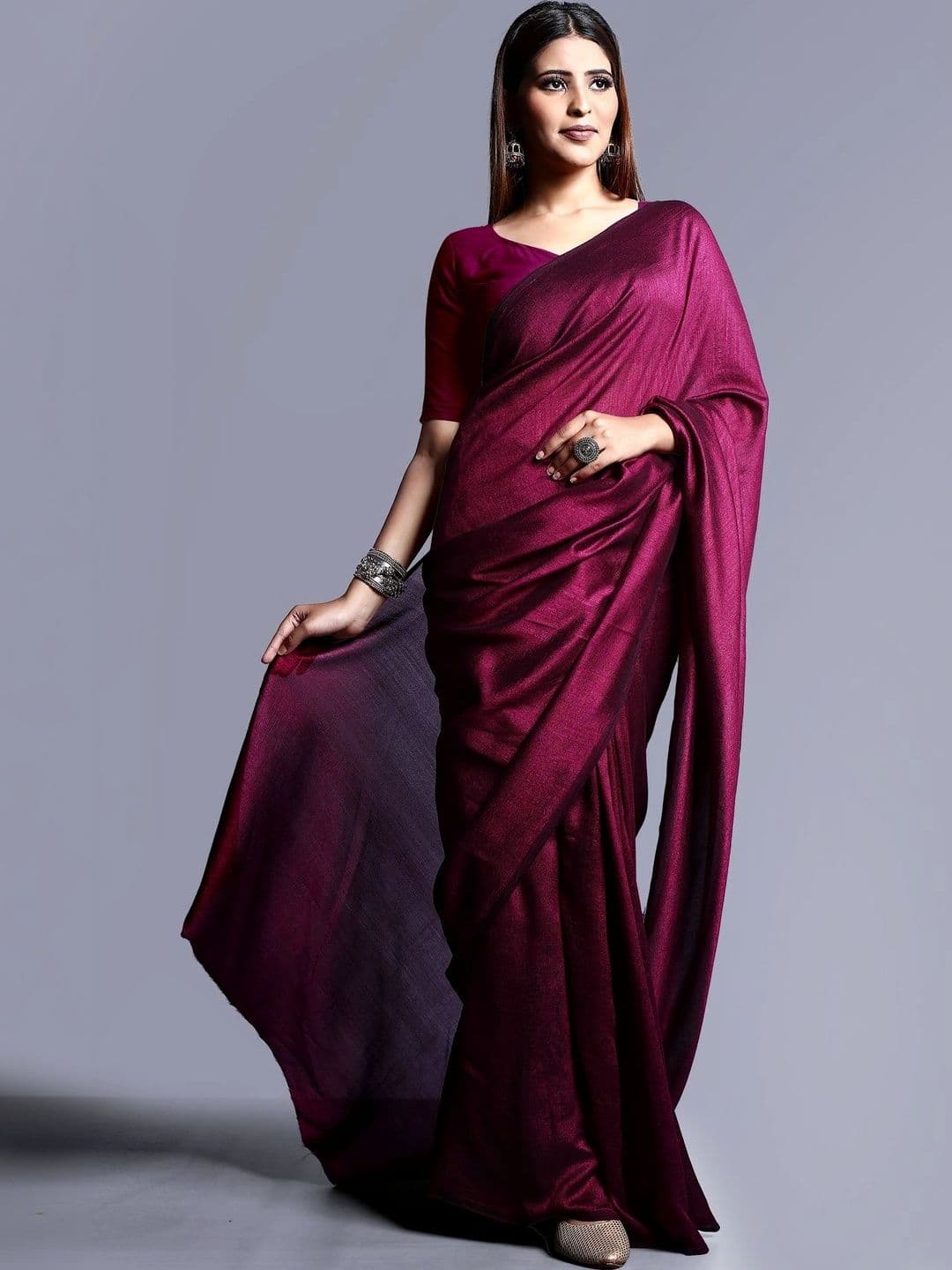 NARIVESH TRENDS Pure Georgette Saree thumbnail 4