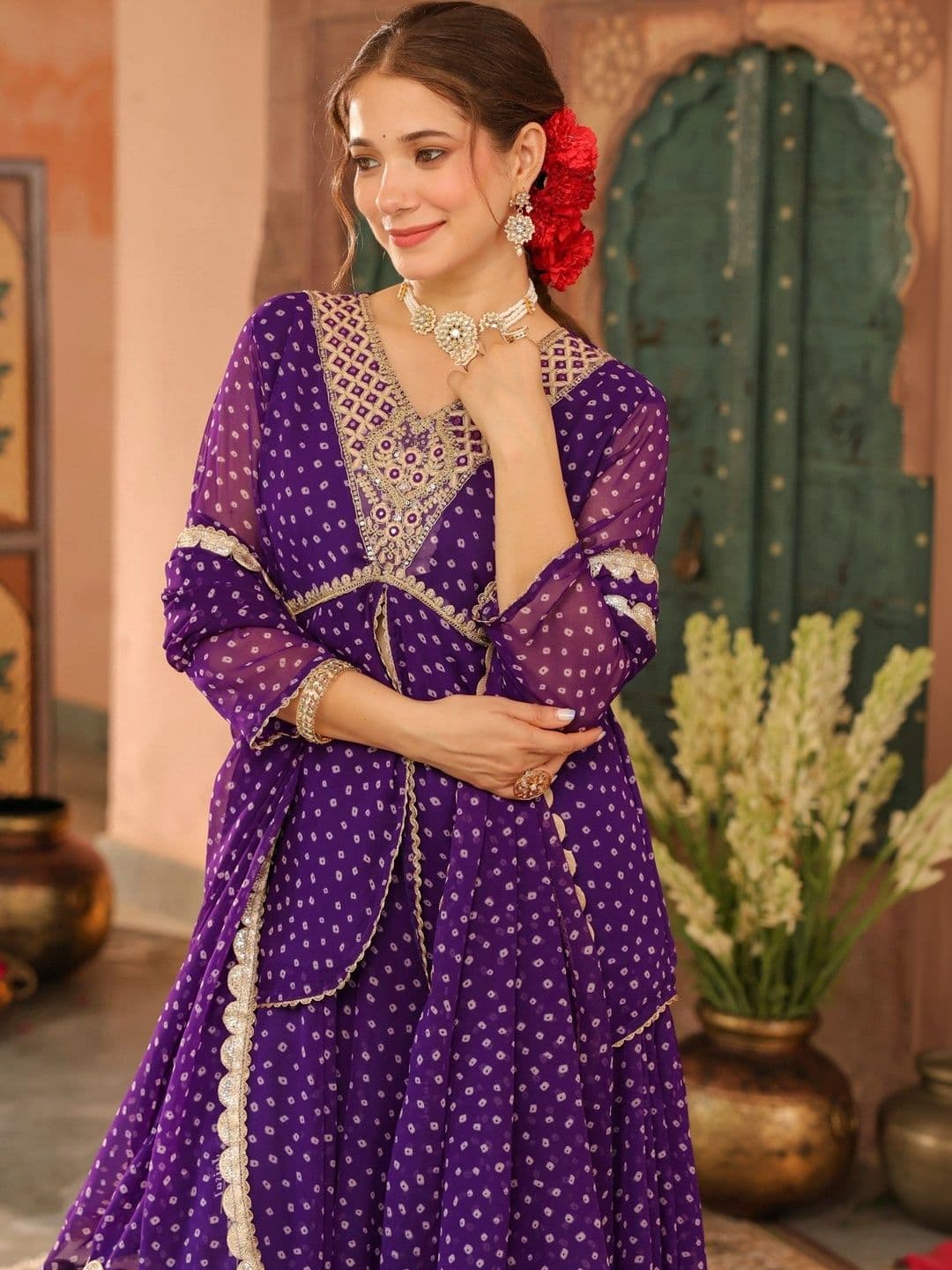 SCAKHI Embroidered Ready to Wear Lehenga & Blouse With Dupatta thumbnail 5