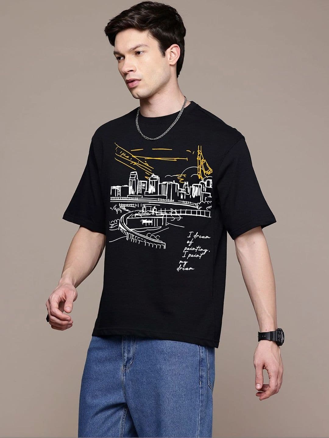 Moda Rapido Men Printed T-shirt thumbnail 2