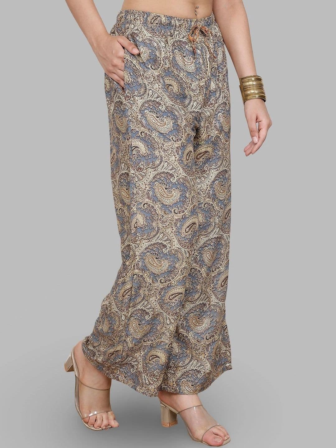Moda Rapido X Gracit Women Paisley Printed Ethnic Palazzos thumbnail 6