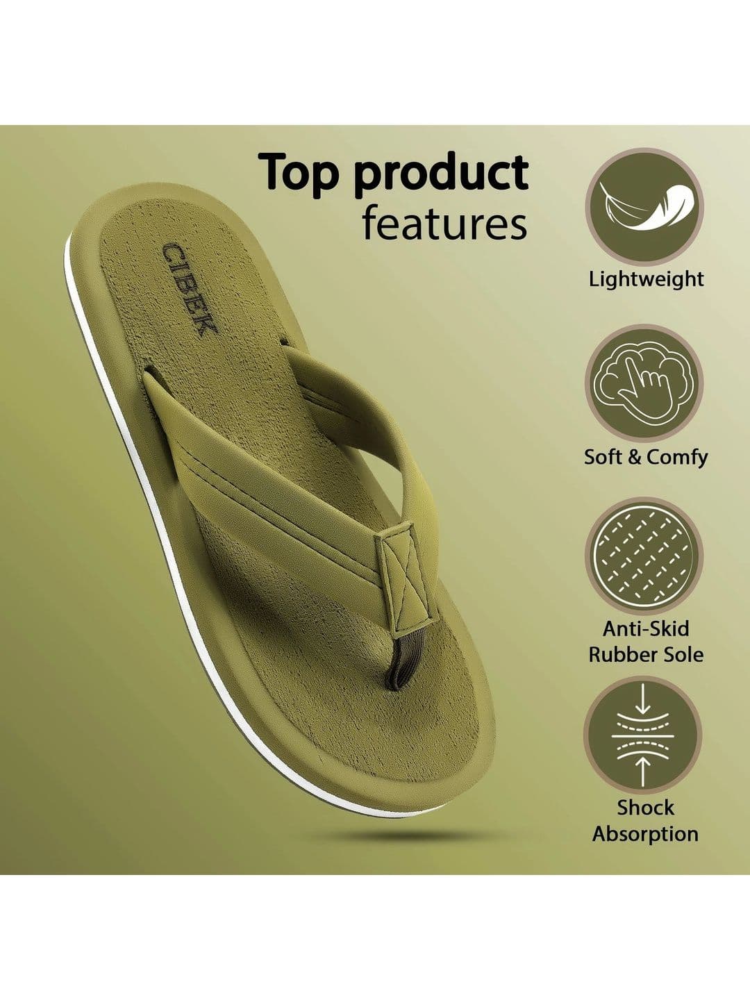 DOCTOR CIBEK SOFT Men Thong Flip-Flops thumbnail 2