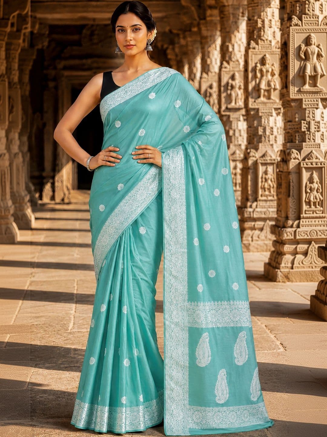 Mitera Woven Design Zari Designer Kanjeevaram Saree thumbnail 5