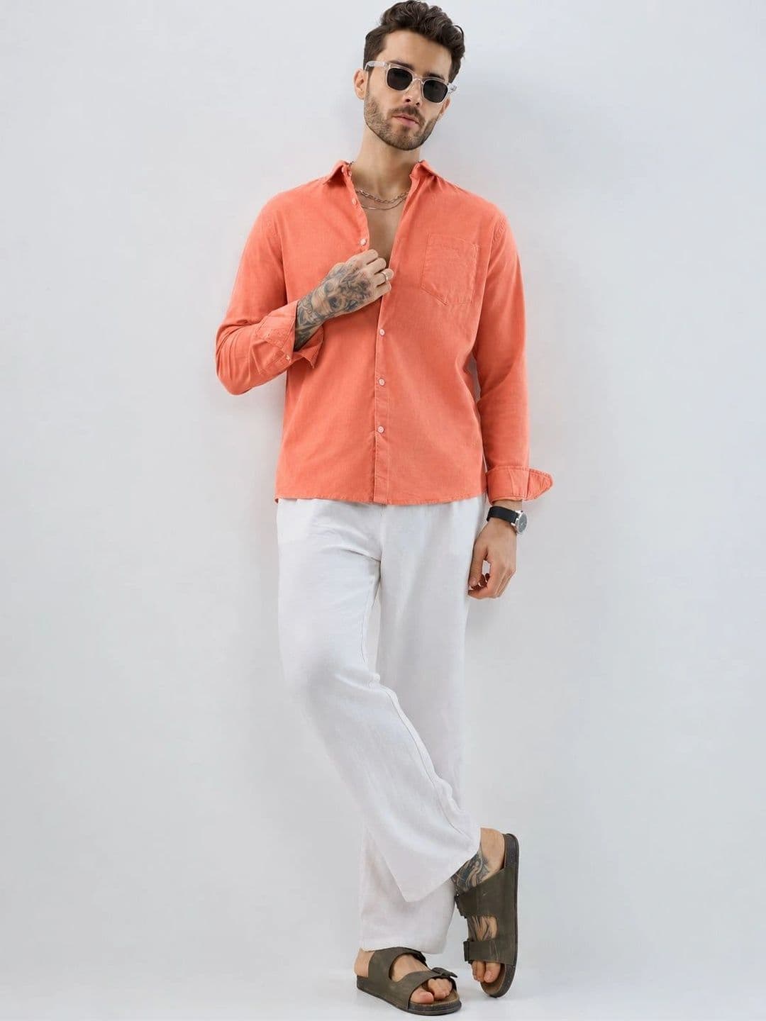 R.Code by The Roadster Life Co. Men Standard Casual Shirt thumbnail 4