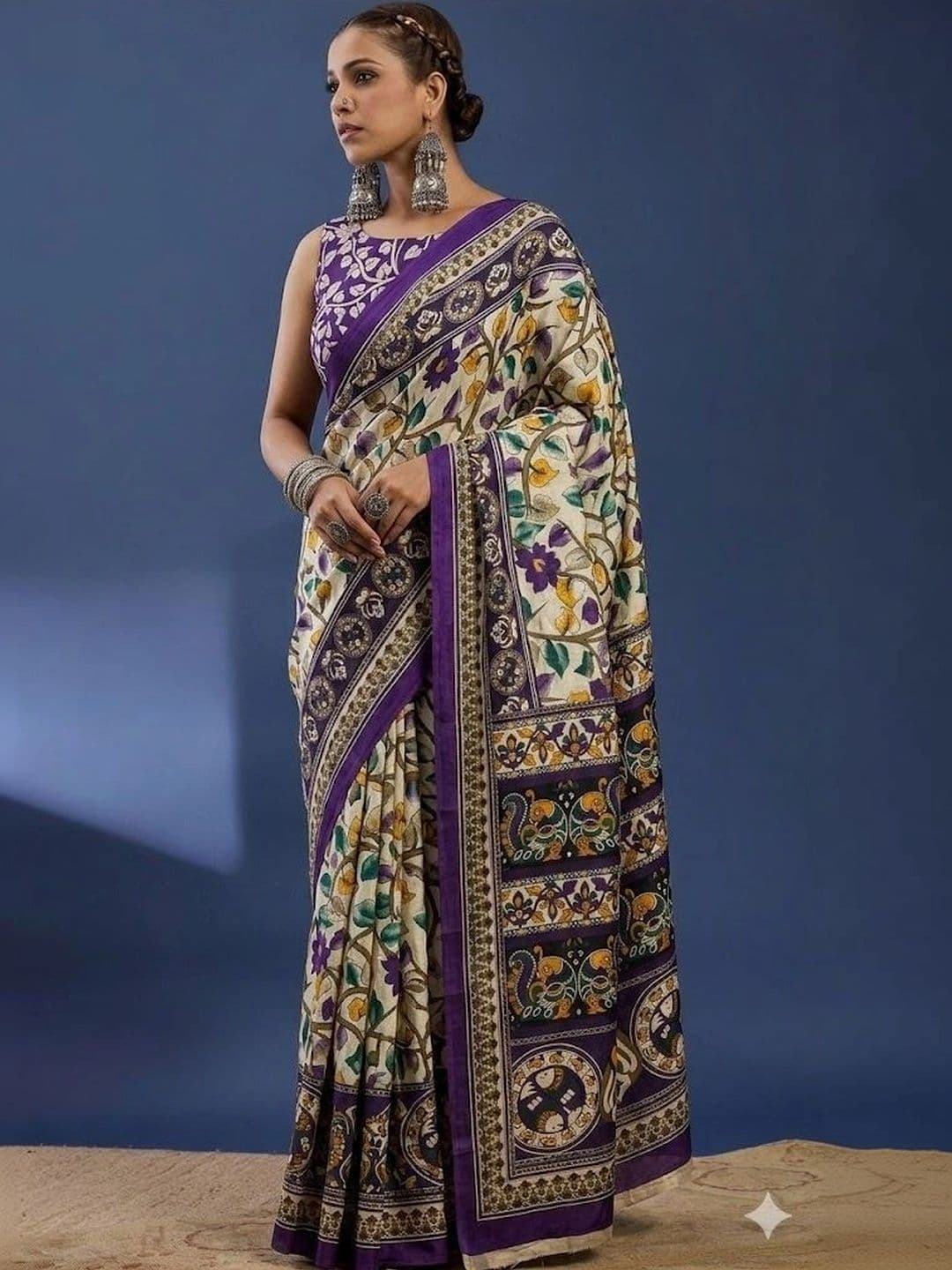 MITITA FASHION Floral Saree - view 1