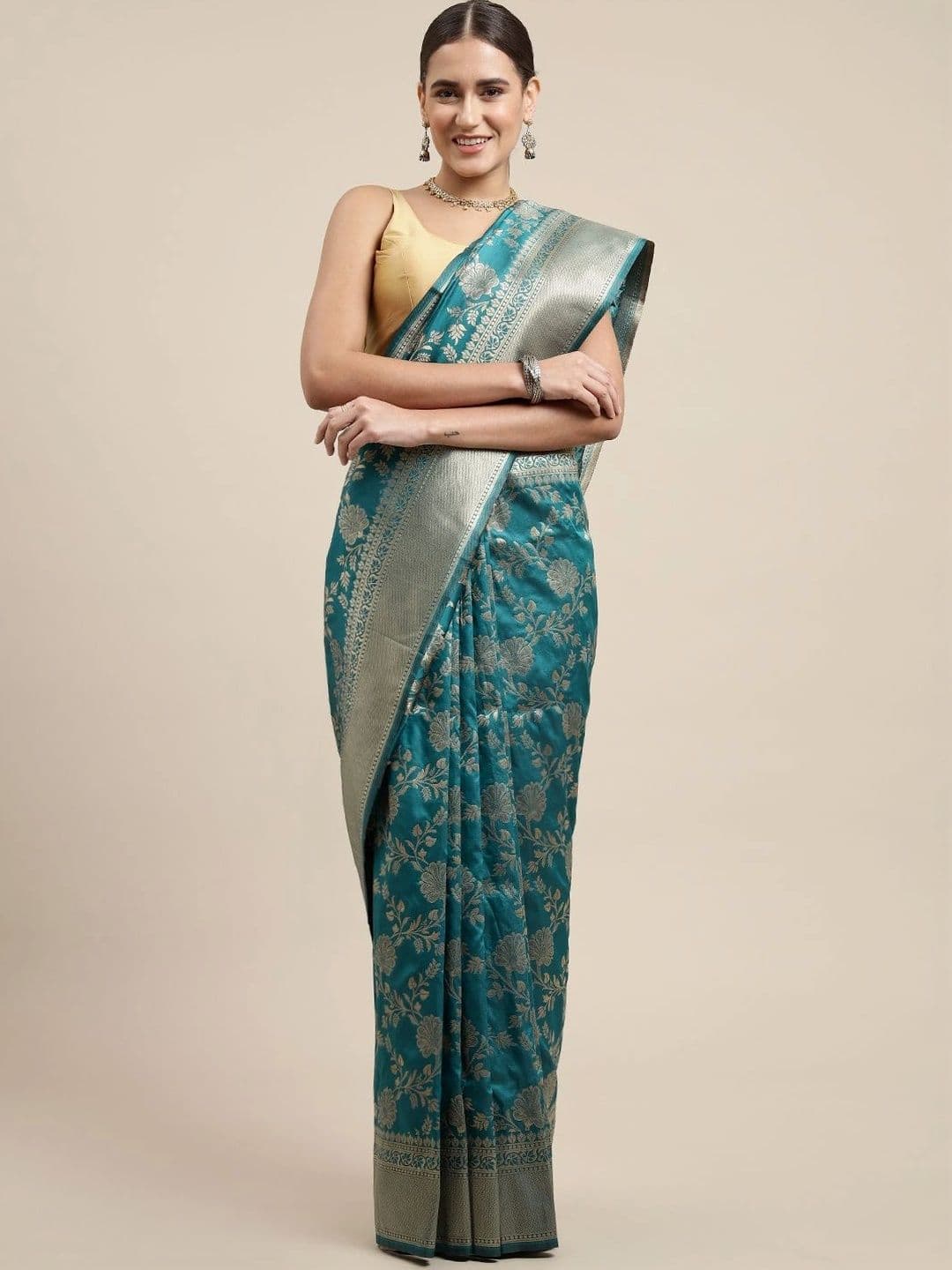KALINI Woven Design Zari Art Silk Banarasi Saree - view 1