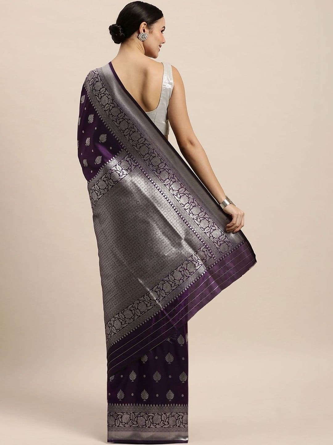 KALINI Woven Design Zari Art Silk Banarasi Saree thumbnail 4