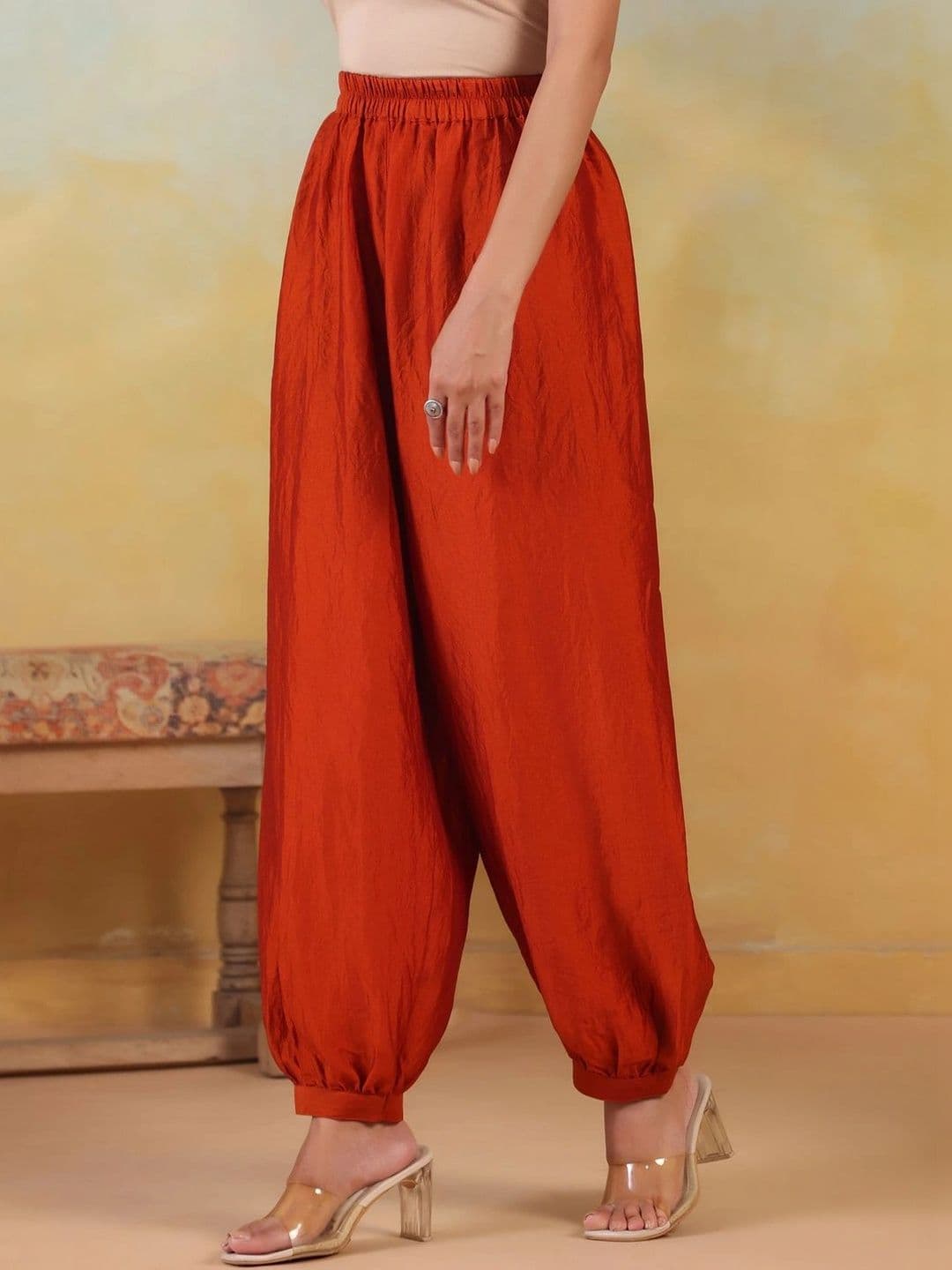 JAIPUR KURTI LUXE Women Knitted Ethnic Palazzos thumbnail 6