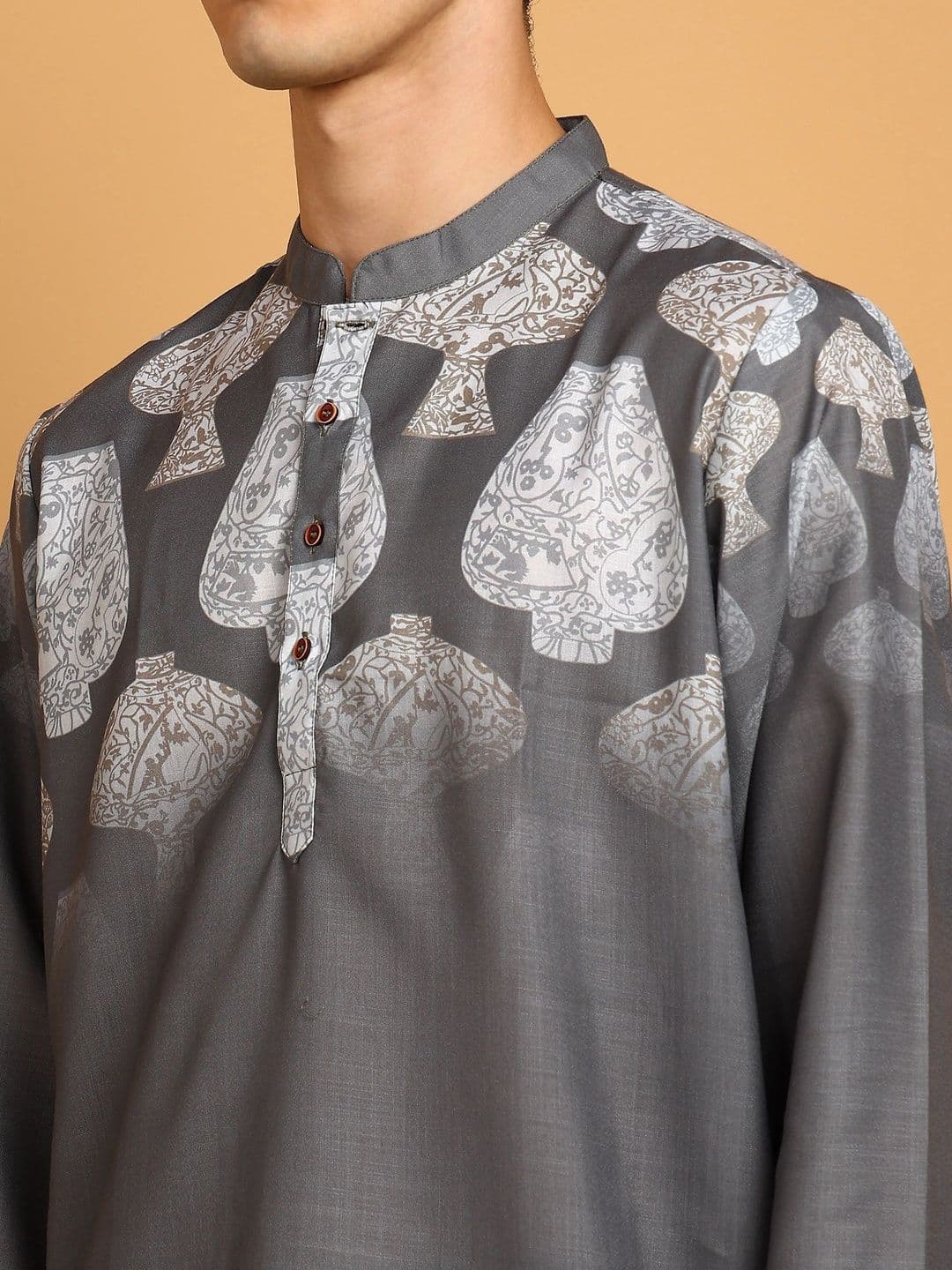 Anouk Men Ethnic Motifs Printed Kurta thumbnail 2
