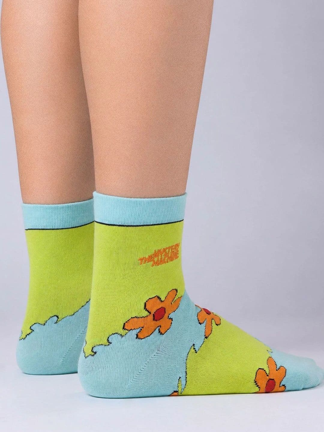 The Souled Store Unisex Cotton Blend Patterned Above Ankle Socks thumbnail 2