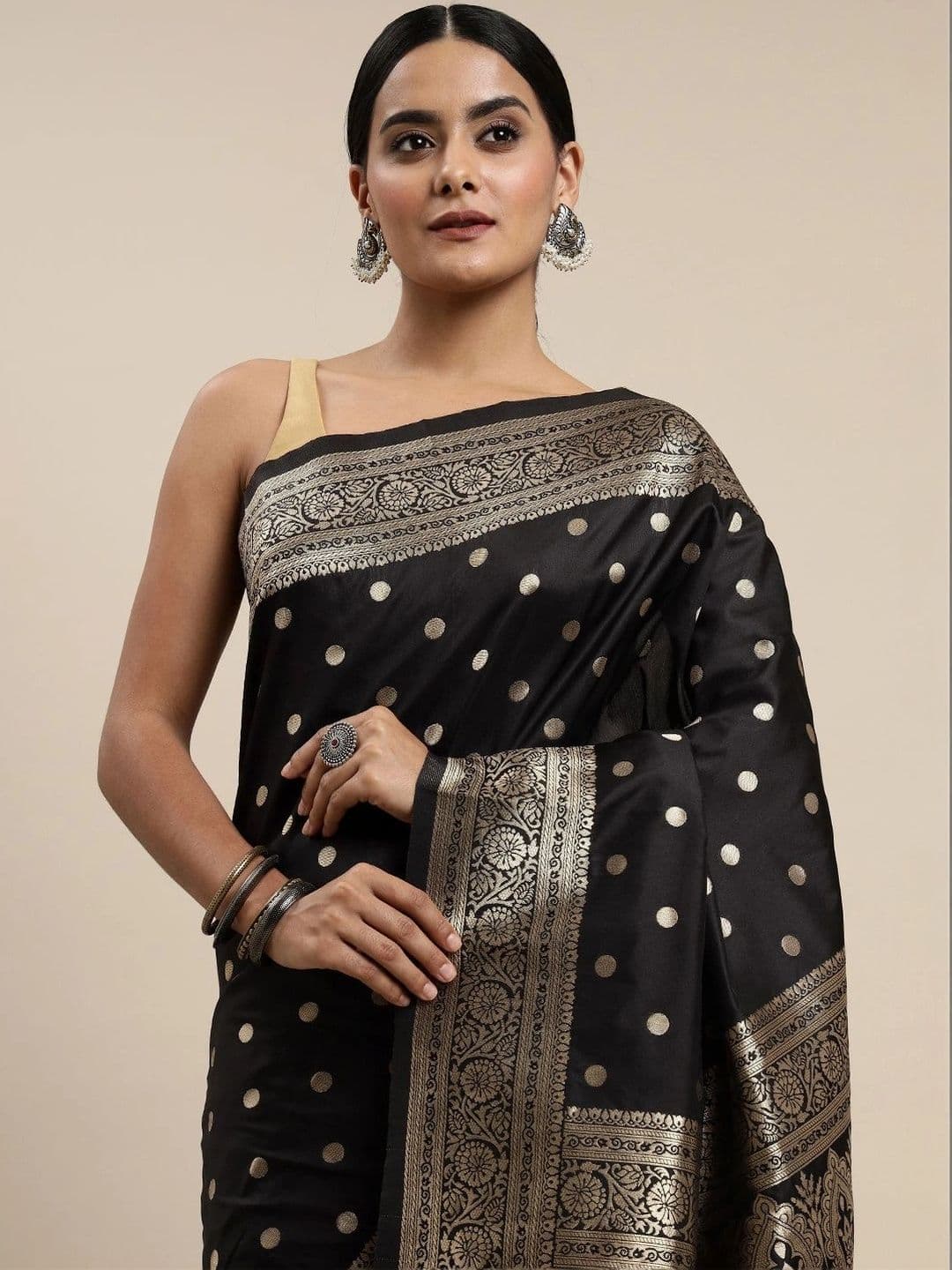 KALINI Woven Design Zari Art Silk Banarasi Saree thumbnail 3