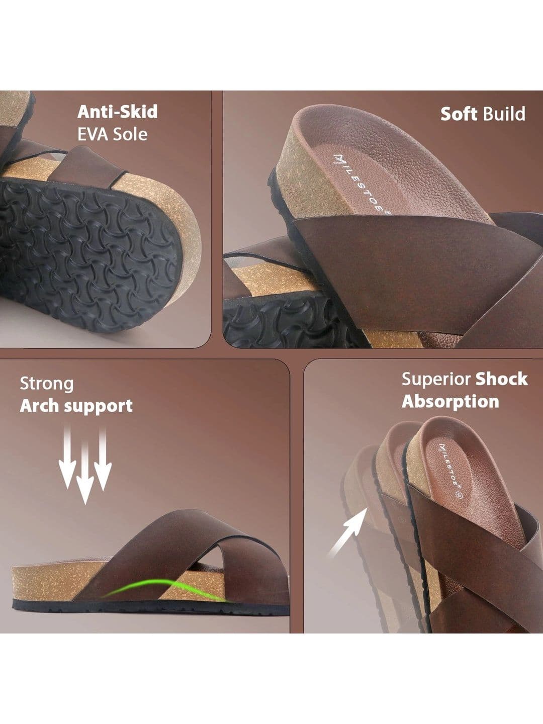 MILESTOE Men PU Comfort Sandals thumbnail 3