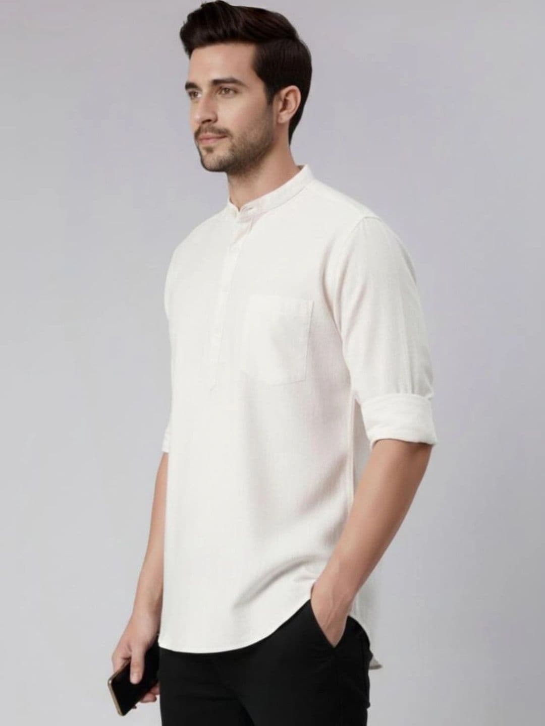 Kryptic Men Printed Kurta thumbnail 4