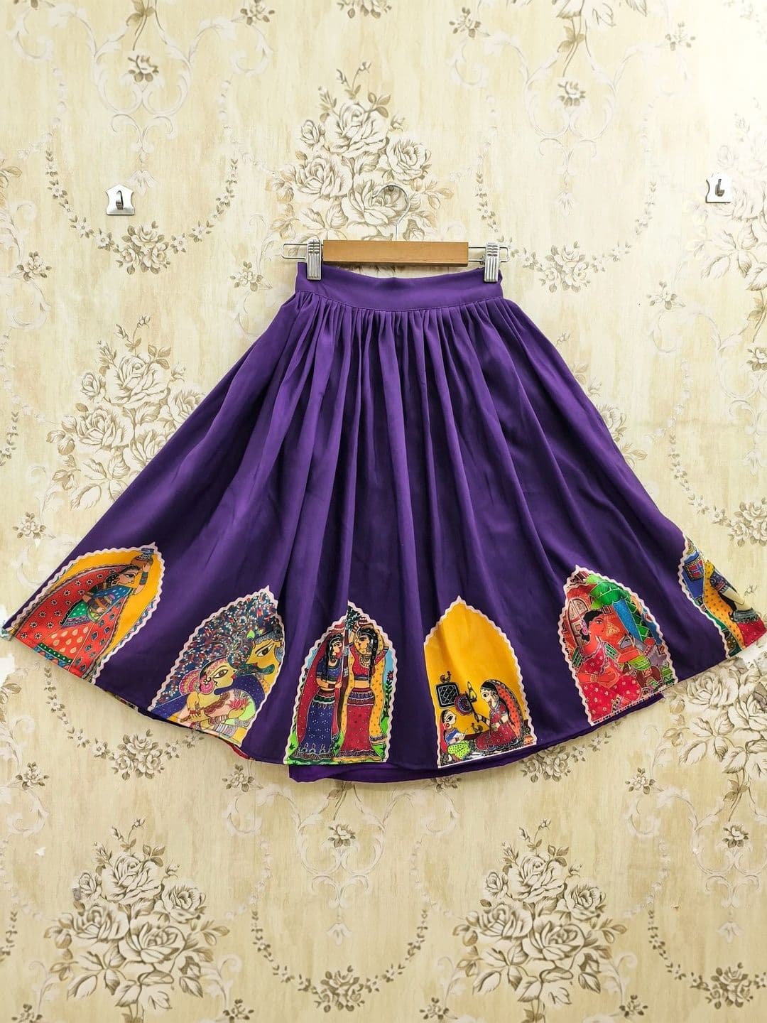 KALINI Girls Printed Ready to Wear Lehenga & thumbnail 2