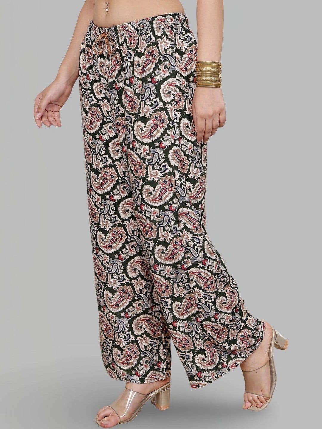 Moda Rapido X Gracit Women Paisley Printed Ethnic Palazzos thumbnail 7