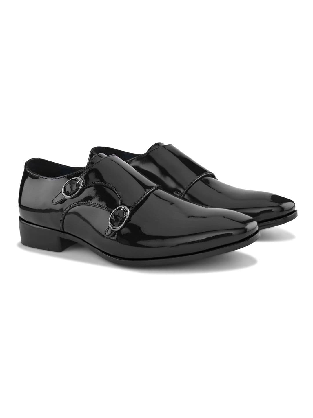 House of Pataudi Men Pointed Toe Buckle Formal Monks thumbnail 7