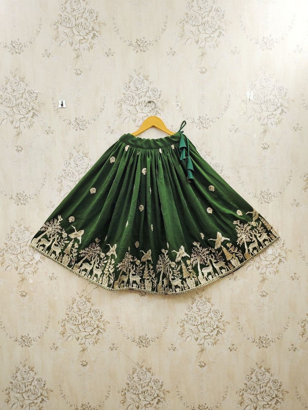 KALINI Girls Embellished Ready to Wear Lehenga & thumbnail 5