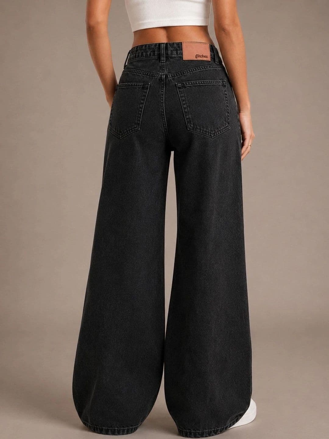 Mast & Harbour Women Comfort Wide Leg High-Rise Stretchable Jeans thumbnail 4