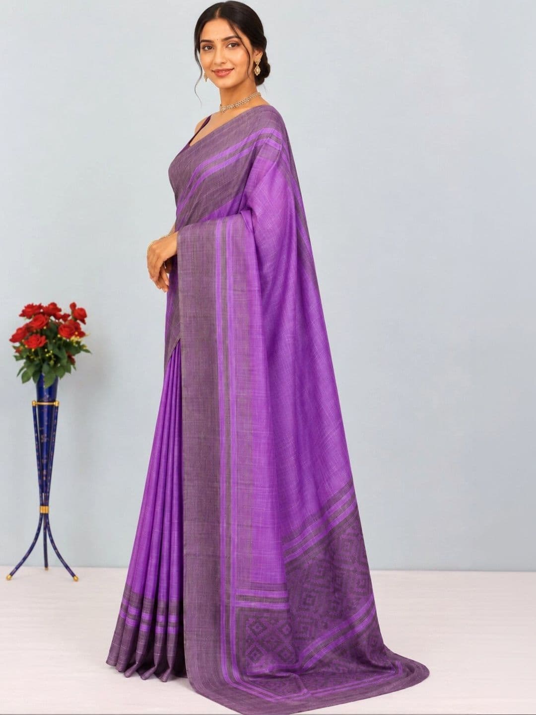 Anouk Woven Design Art Silk Designer Saree thumbnail 2