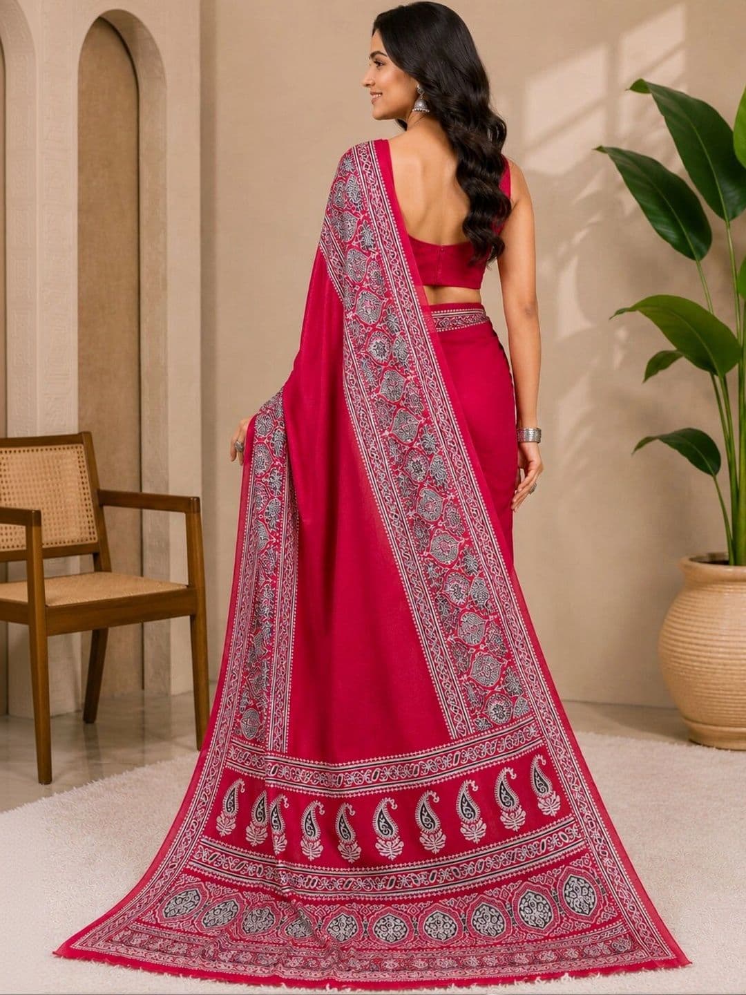 Anouk Art Silk Designer Saree thumbnail 2