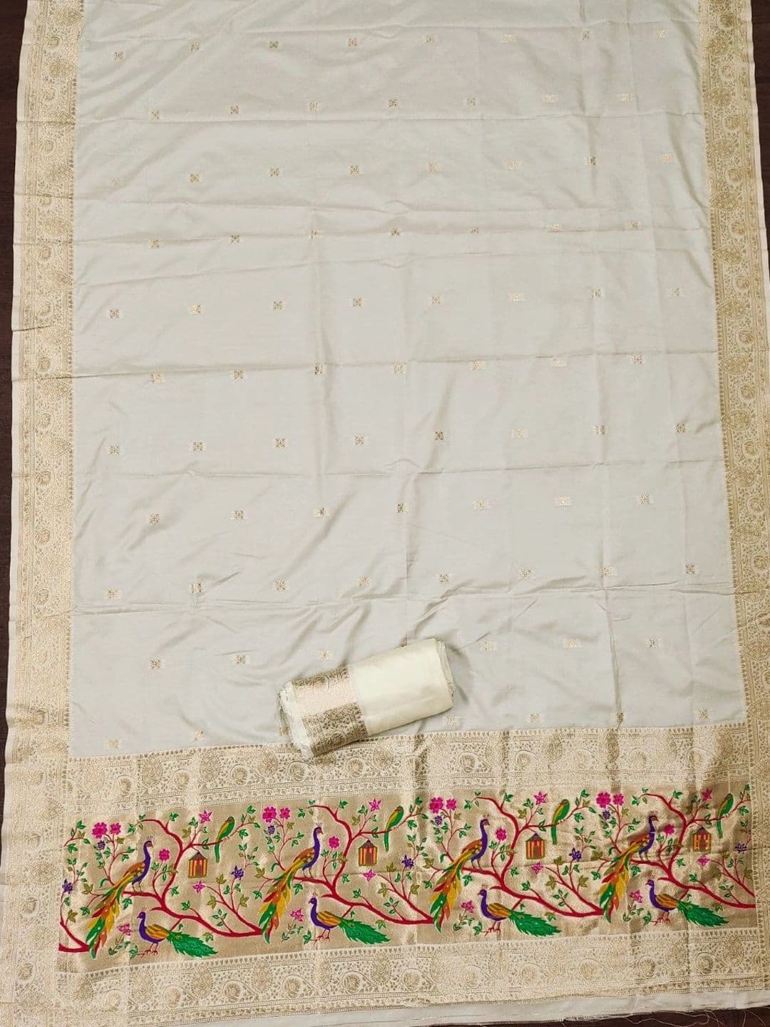 Dhaaga Ghar Pure Silk Unstitched Dress Material thumbnail 2