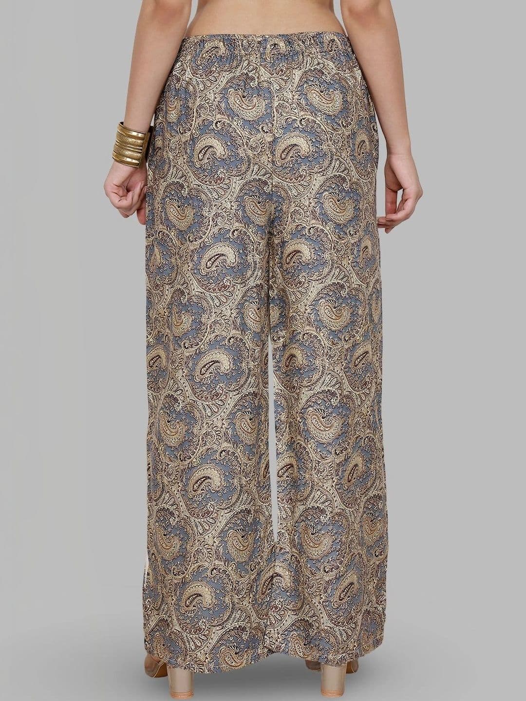 Moda Rapido X Gracit Women Paisley Printed Ethnic Palazzos thumbnail 5