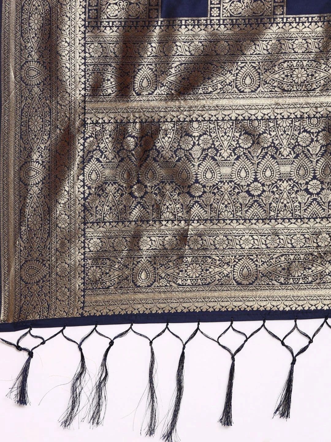 KALINI Woven Design Zari Art Silk Banarasi Saree thumbnail 7