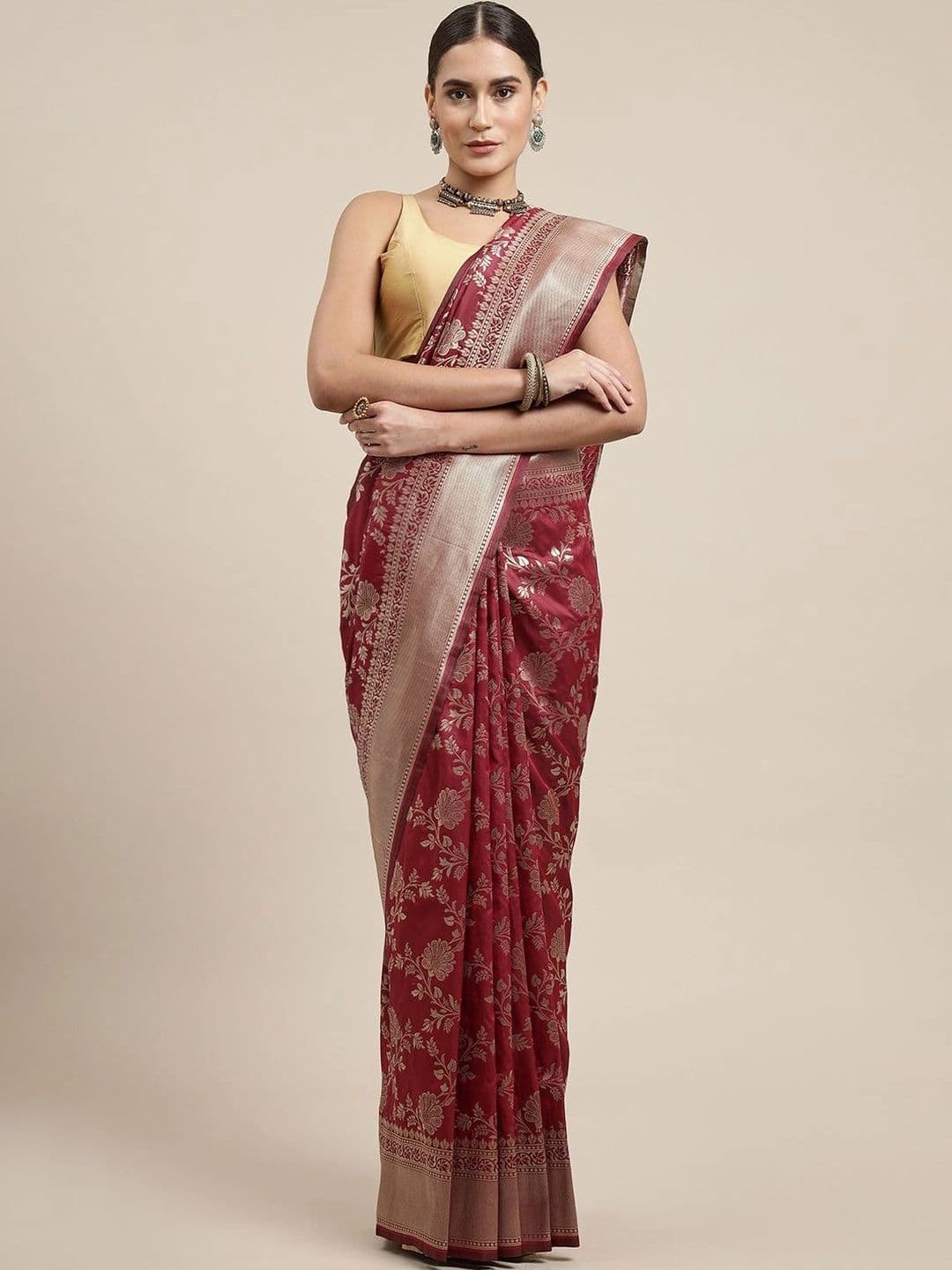 KALINI Woven Design Zari Art Silk Banarasi Saree - view 1