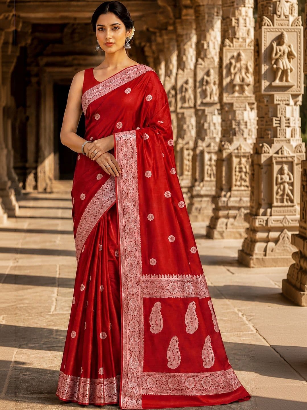 Mitera Woven Design Designer Kanjeevaram Saree - view 1