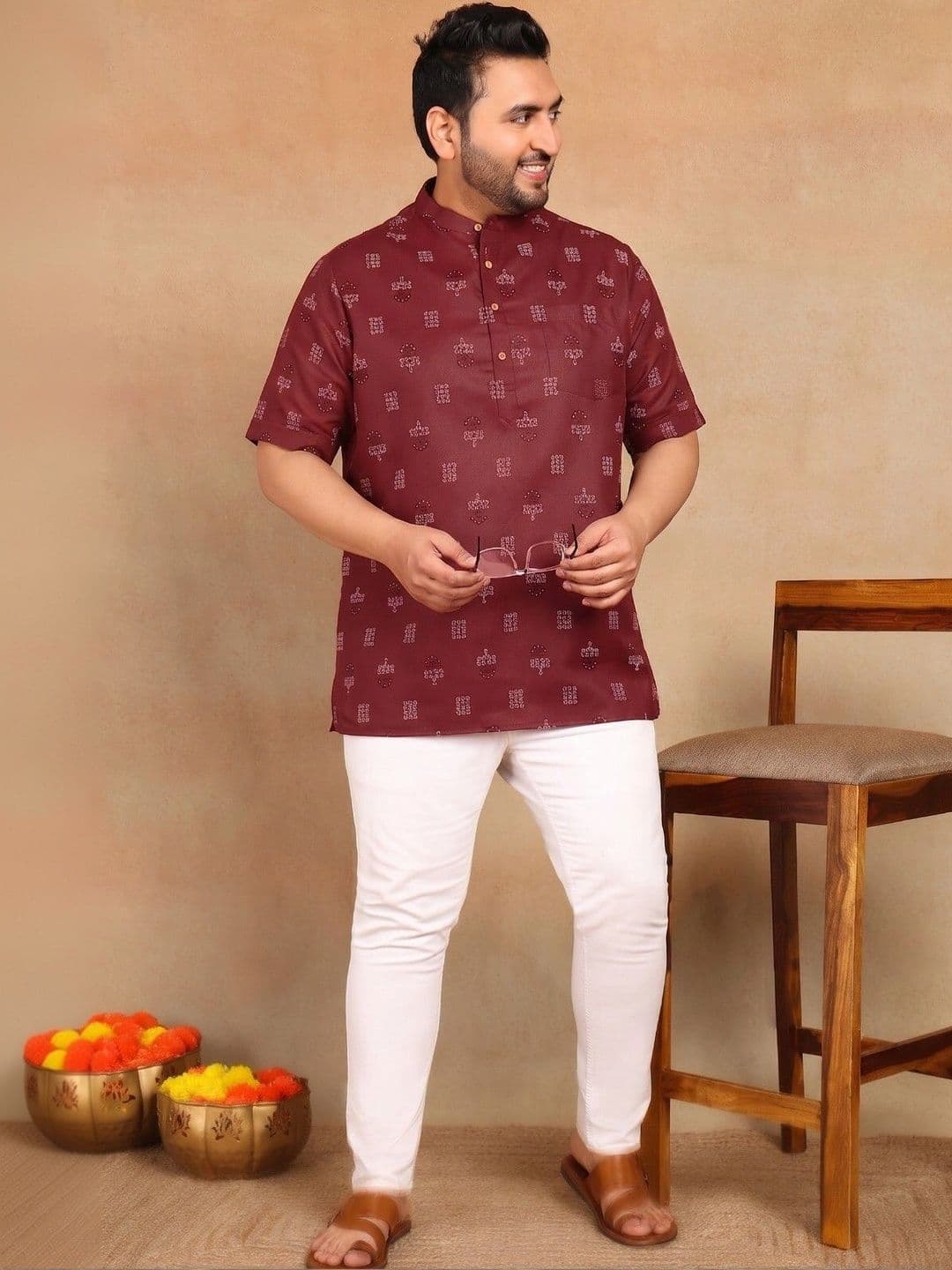 Sztori Men Ethnic Motifs Printed Kurta thumbnail 4
