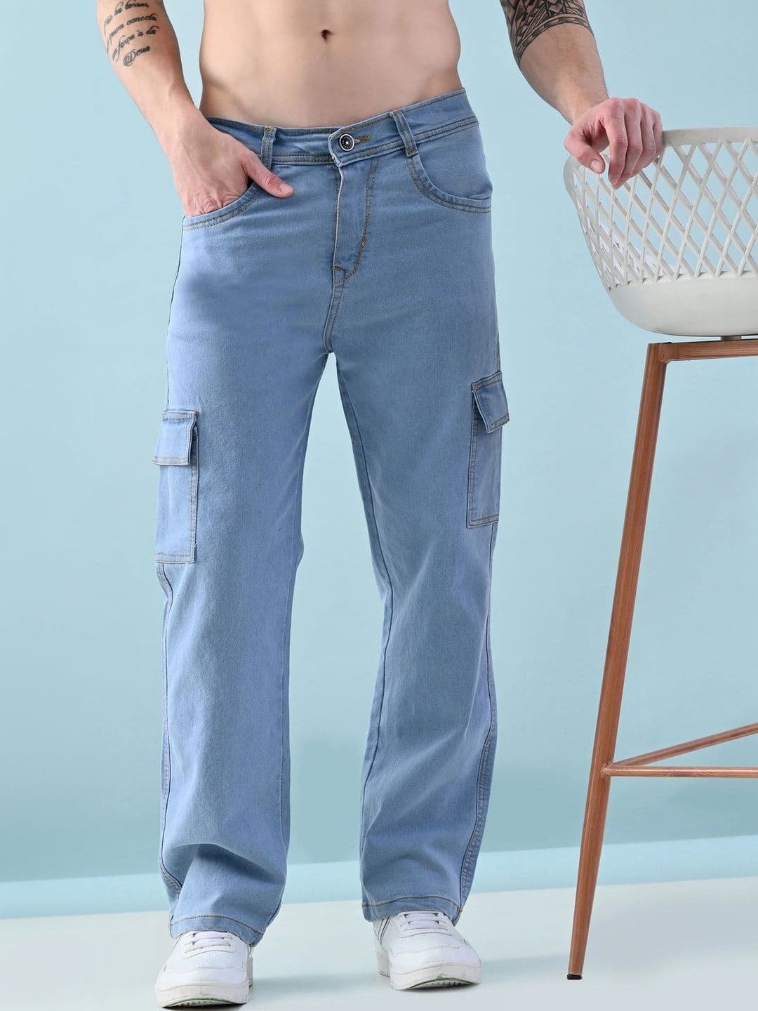Metronaut Men Classic Regular Fit Mid-Rise Stretchable Jeans - view 1