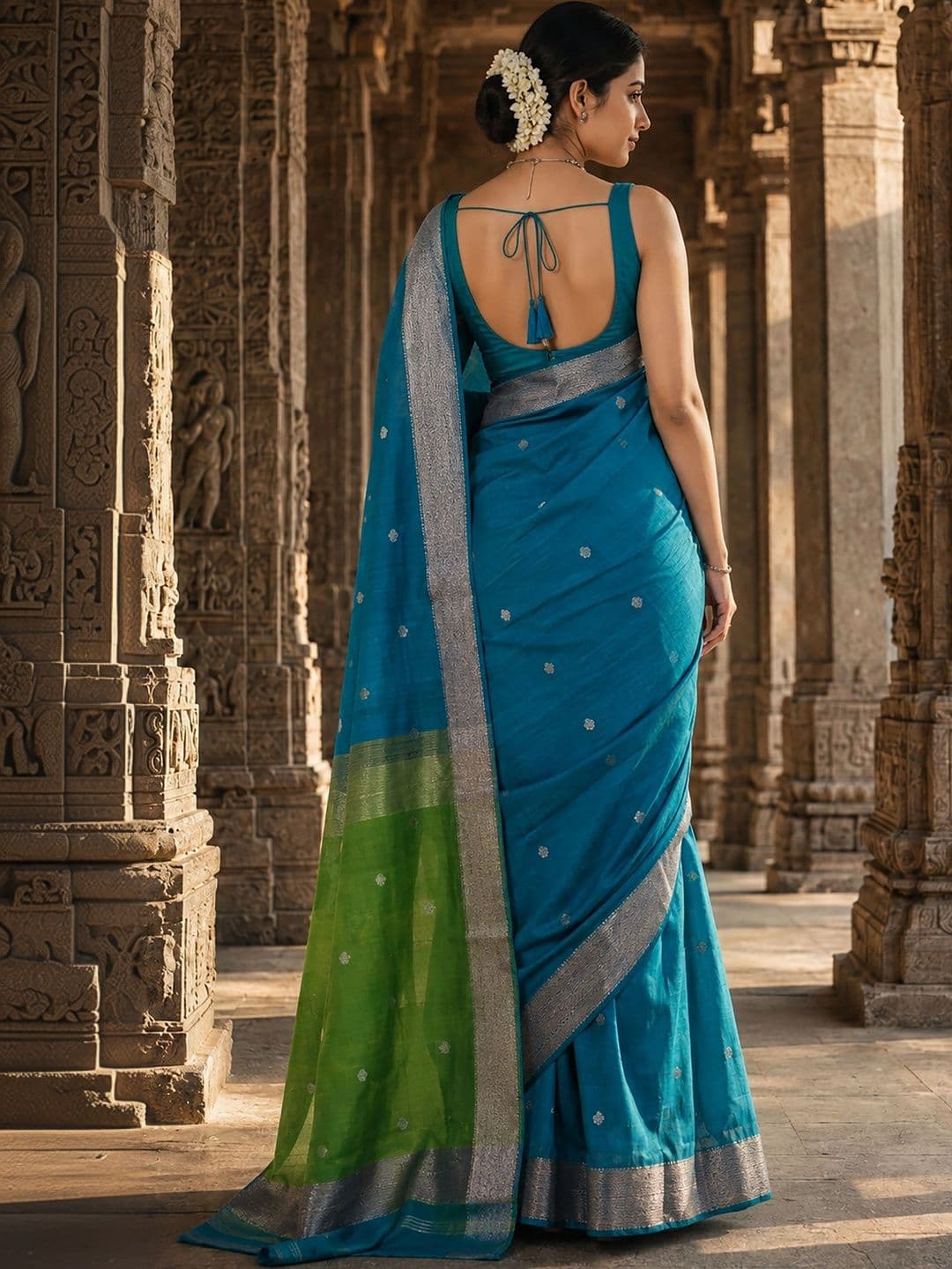 Mitera Woven Design Zari Designer Kanjeevaram Saree thumbnail 2