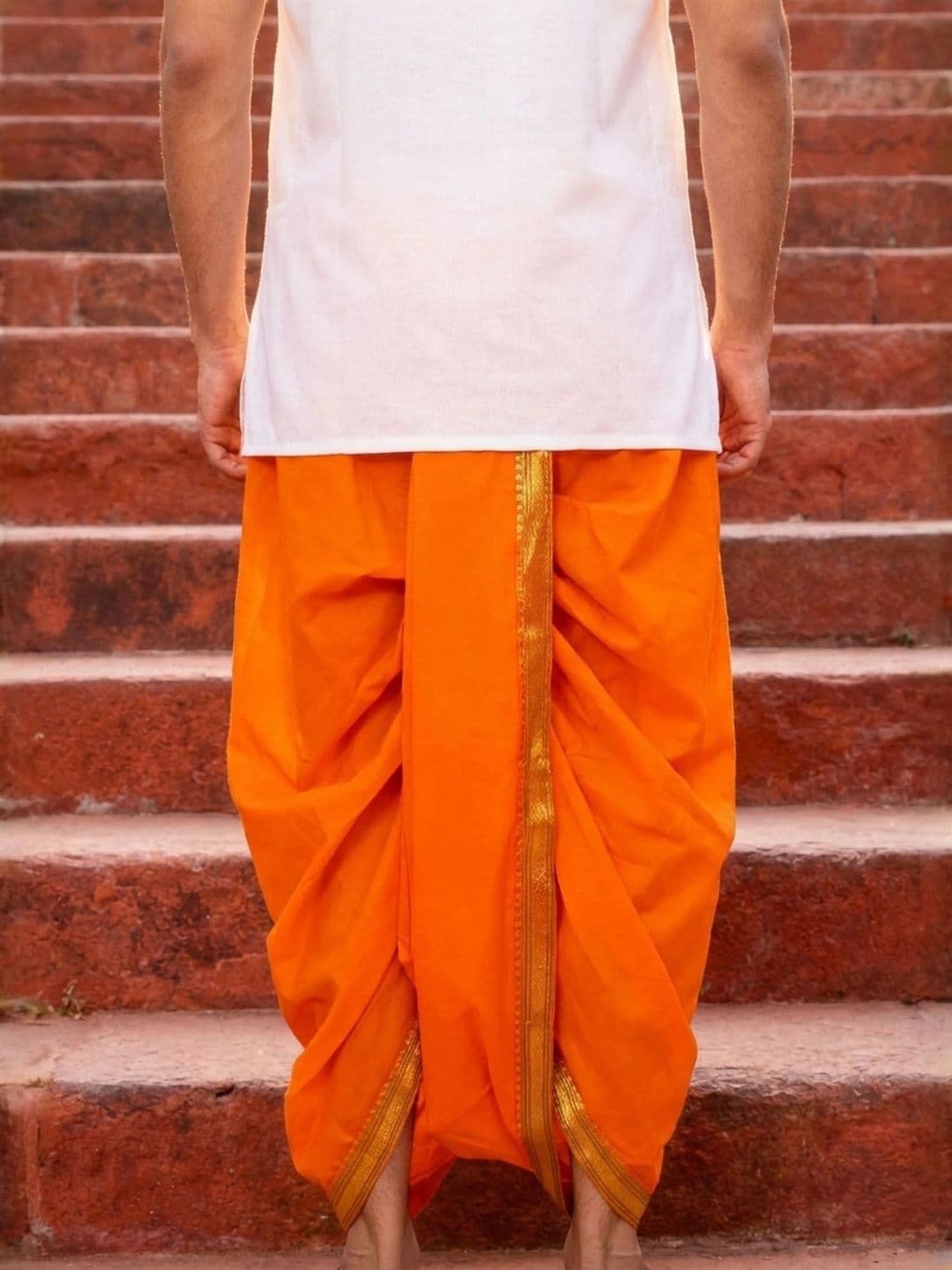 Banarasi Poshak Men Silk Dhoti Dhotis thumbnail 3