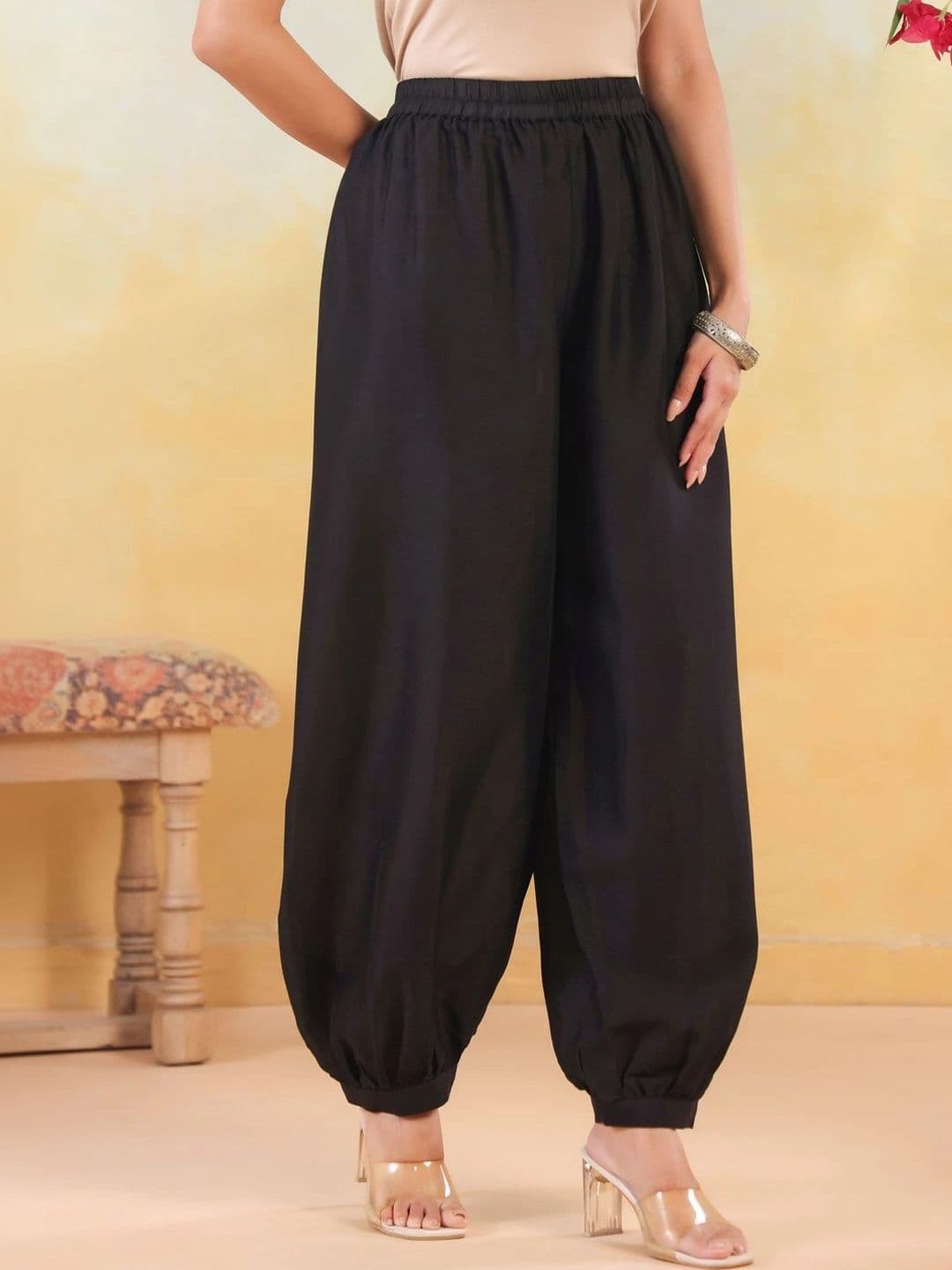 JAIPUR KURTI LUXE Women Knitted Ethnic Palazzos thumbnail 2