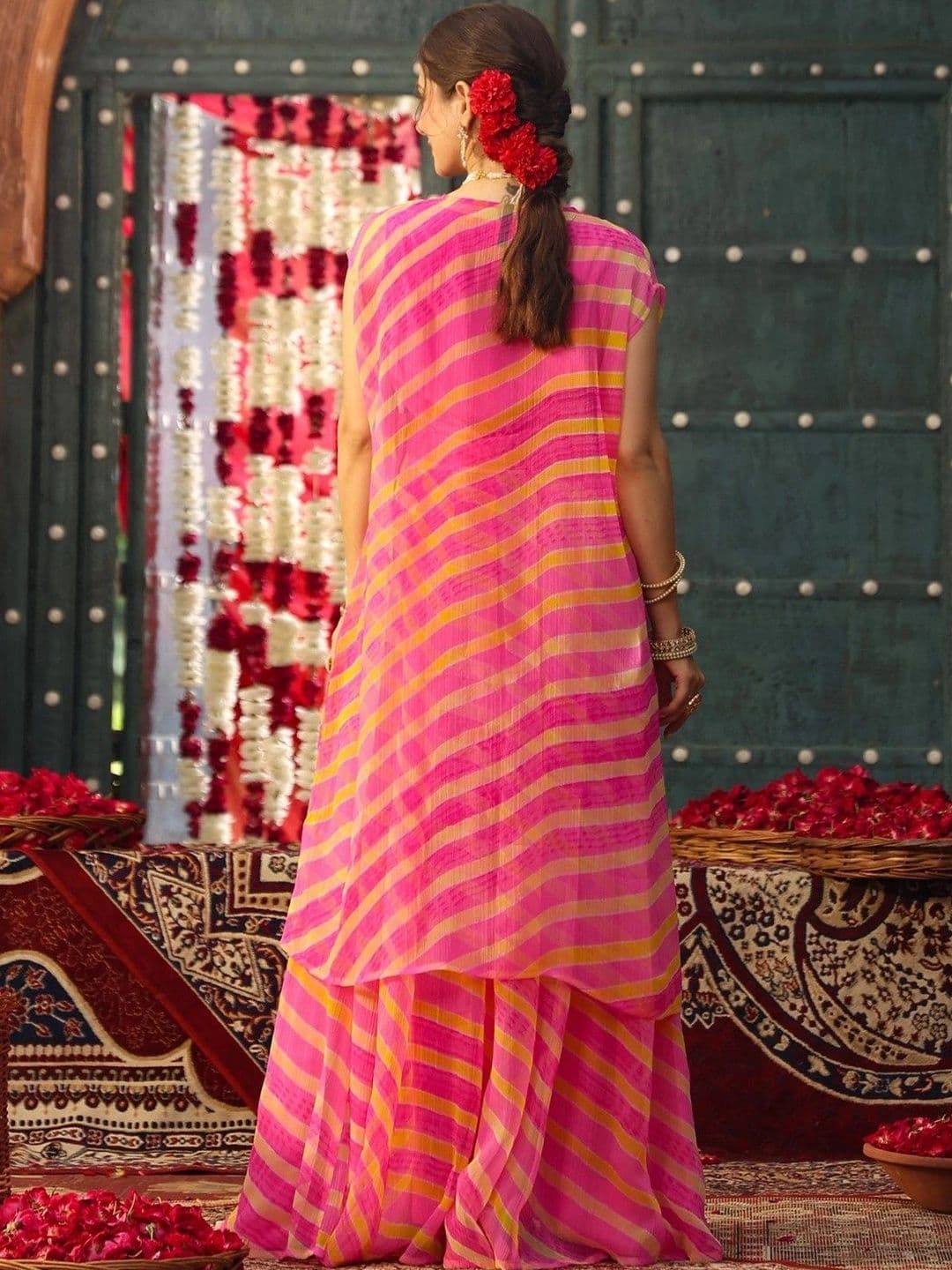 SCAKHI Embroidered Ready to Wear Lehenga & thumbnail 3
