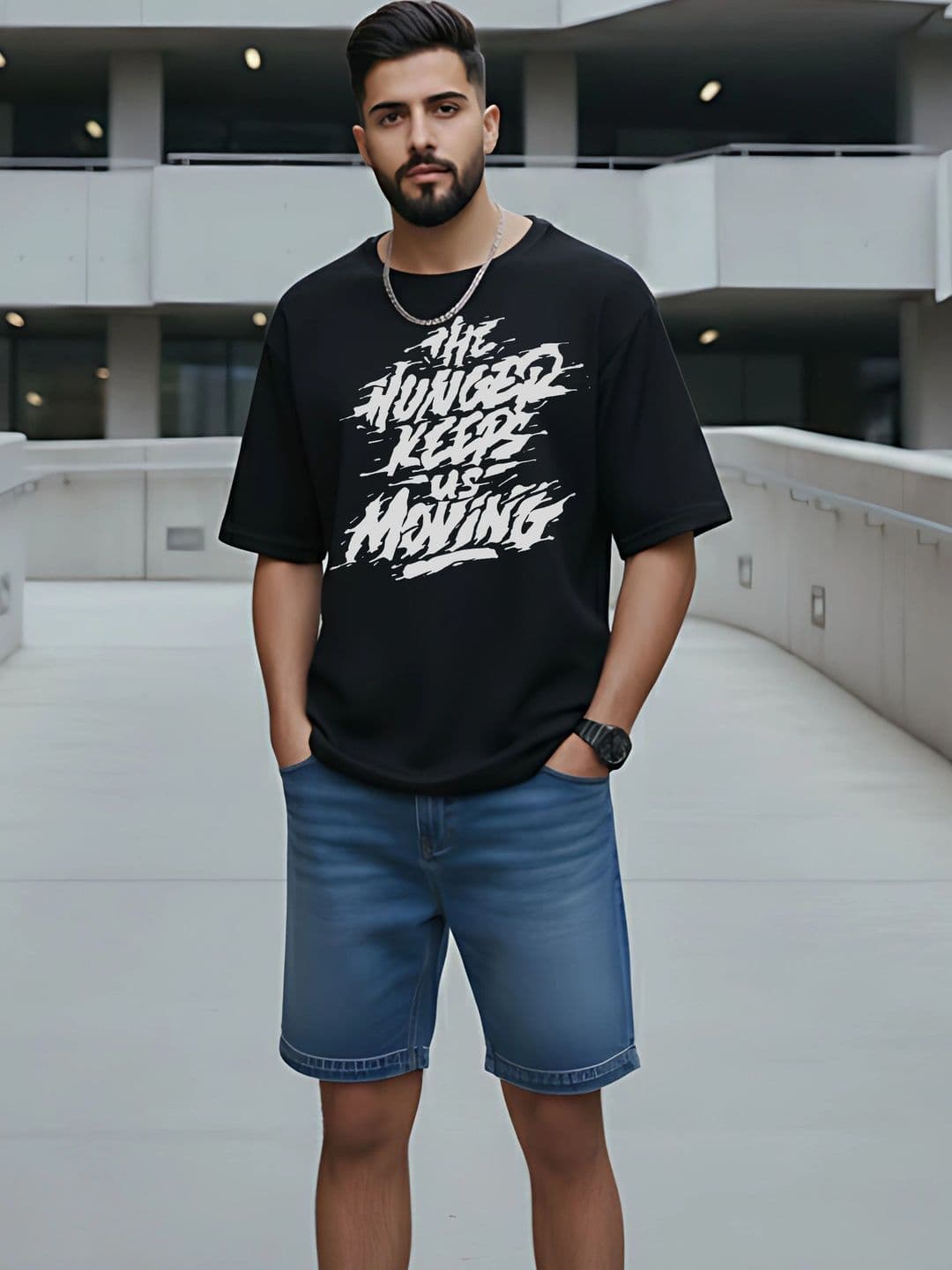 Moda Rapido Men Typography Printed T-shirt - view 1