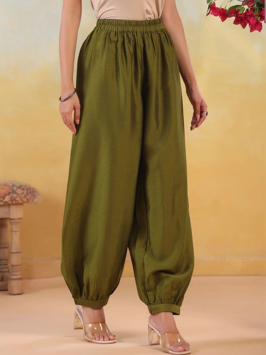 JAIPUR KURTI LUXE Women Knitted Ethnic Palazzos thumbnail 6