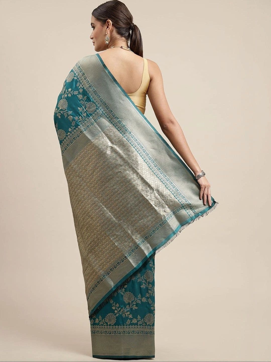 KALINI Woven Design Zari Art Silk Banarasi Saree thumbnail 7
