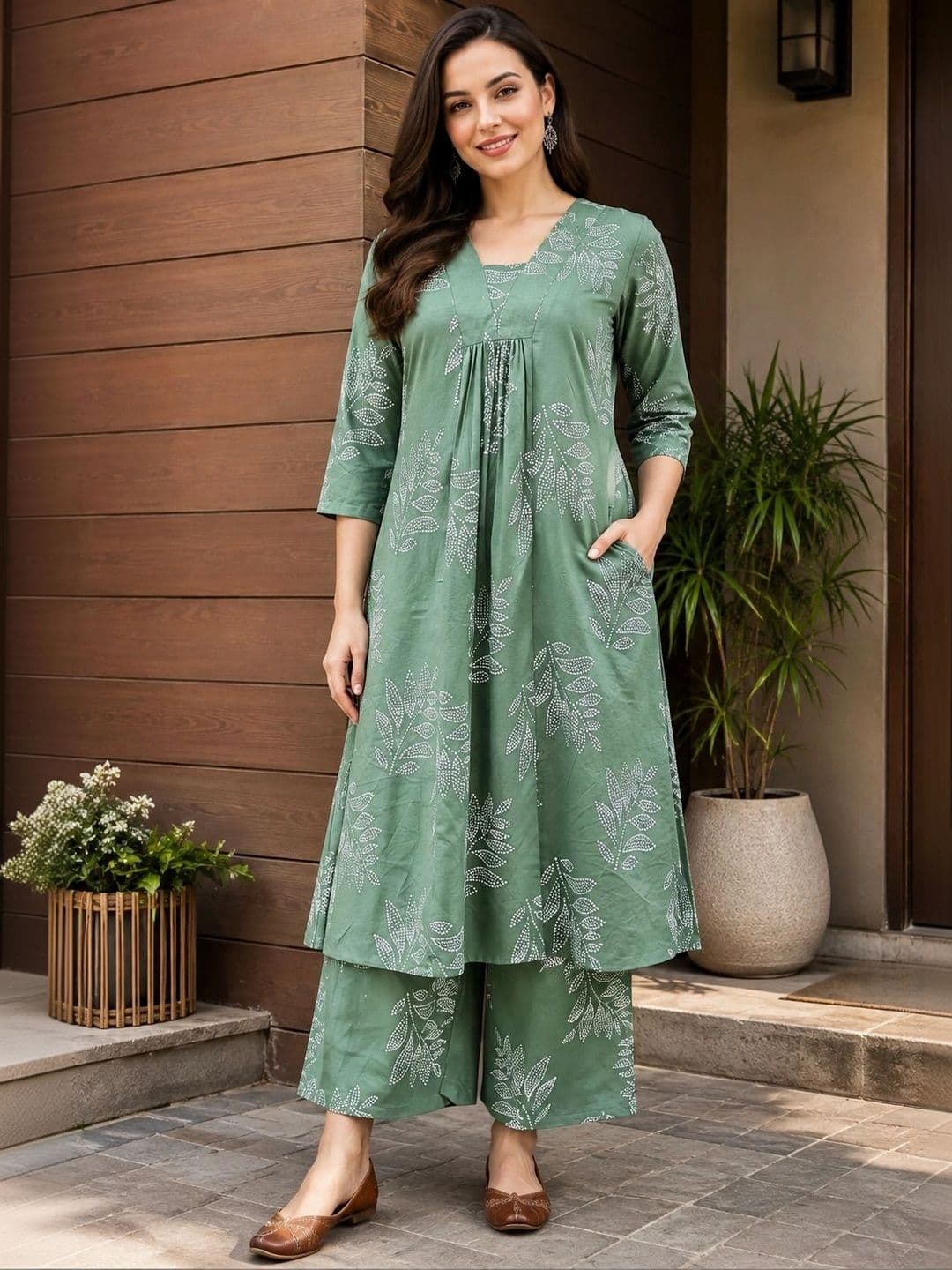 DSK STUDIO Women Floral Printed Regular Kurta with Palazzos - view 1