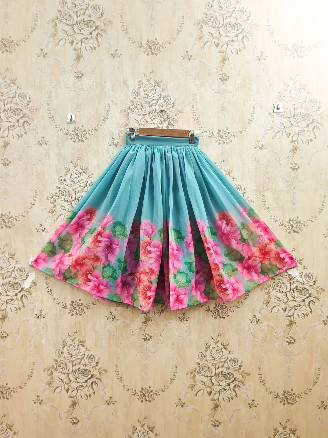 KALINI Girls Printed Ready to Wear Lehenga & thumbnail 3